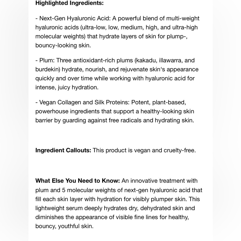 New - Glow Recipe Plum Plump™ Hyaluronic Acid Hydrating Serum - Picture 3 of 5